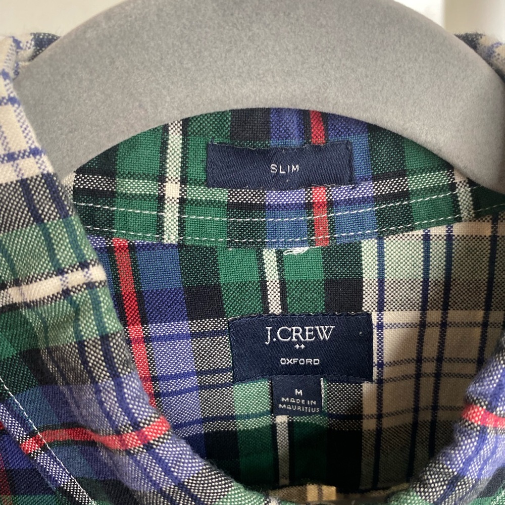 J.Crew Broken-in organic cotton oxford shirt Multicolored Slim M